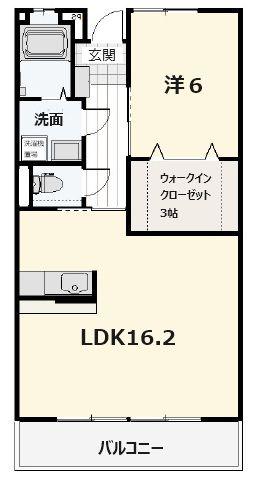 エトワール新涯(1LDK/1階)の間取り写真