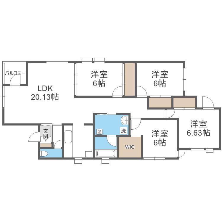 MALIE FUJIーマーリエ フジー(4LDK/3階)の間取り写真