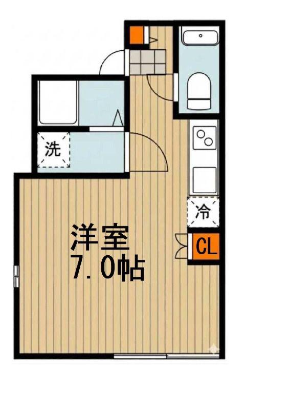 ヨウコースクウェア板橋イースト(ワンルーム/4階)の間取り写真