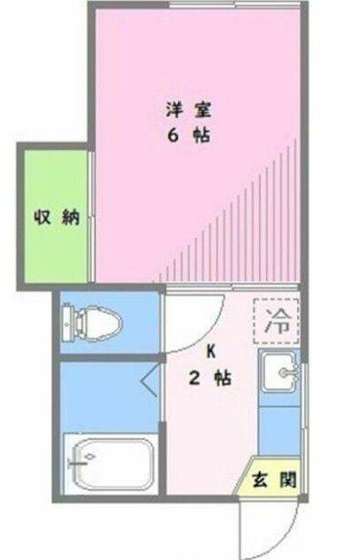 PASTEL鷺宮(1K/2階)の間取り写真