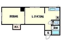 セジュール敷津(1LDK/4階)の間取り写真