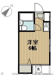 コーポ長谷川高円寺(ワンルーム/1階)の間取り写真