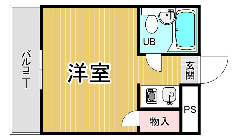 ダイド-メゾン塚口Ⅱ(ワンルーム/4階)の間取り写真