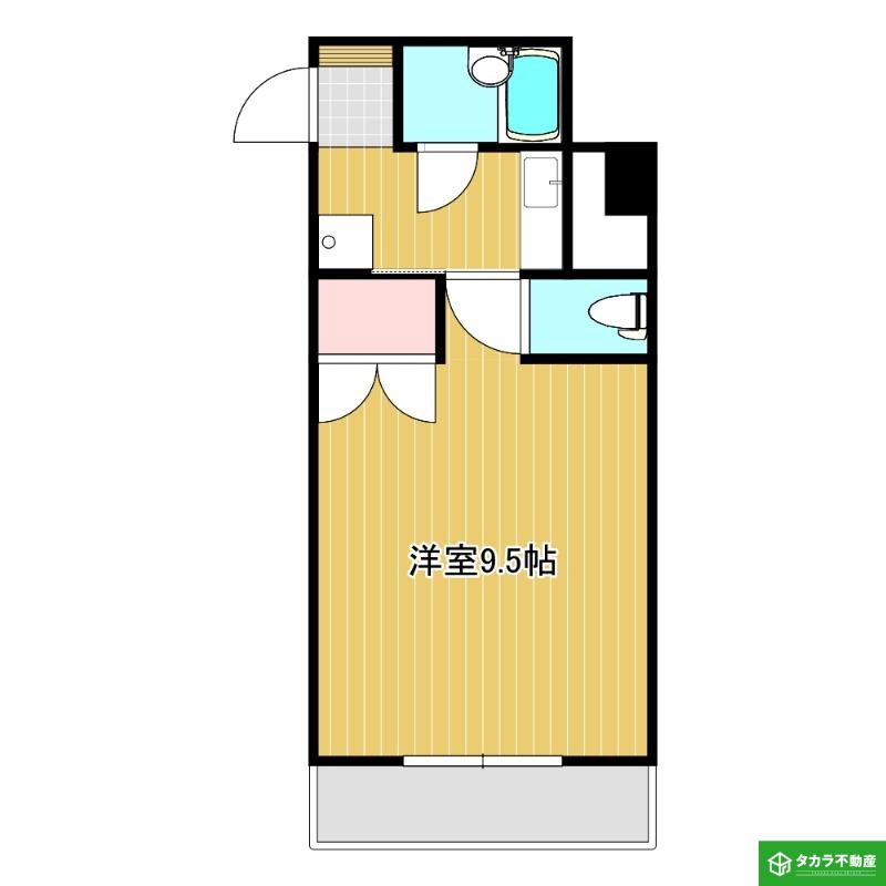 ウイング寿(1K/7階)の間取り写真