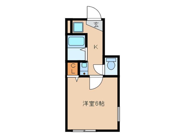 PLAU京成立石(1K/1階)の間取り写真