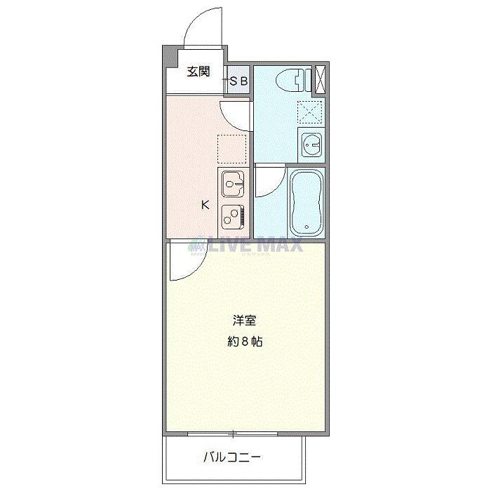 LUCENT COURT 代々木上原(1K/4階)の間取り写真