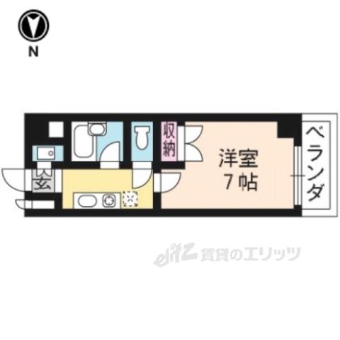 アネックス21(1K/2階)の間取り写真