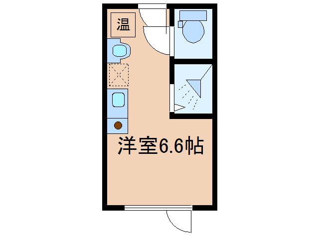 JR根室本線 帯広駅 徒歩20分 2階建 築12年(ワンルーム/2階)の間取り写真