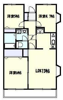 シェソワ宮内(3LDK/2階)の間取り写真