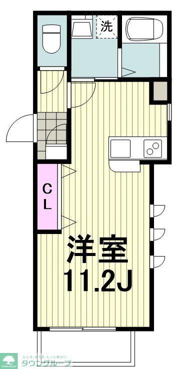 サンシャイン日吉II(ワンルーム/1階)の間取り写真