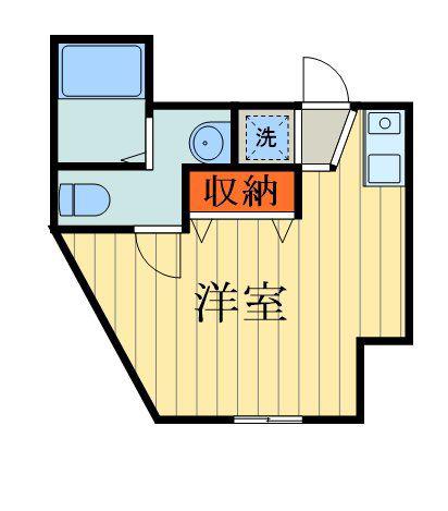 エミネックス蕨南町II B棟(ワンルーム/3階)の間取り写真
