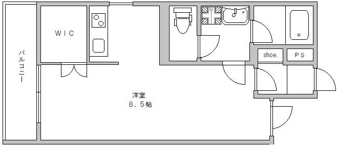 @SANCHA(ワンルーム/4階)の間取り写真