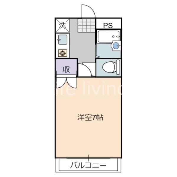 メゾンプリンス(1K/3階)の間取り写真