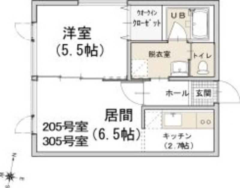 エミネンス北7条(1LDK/3階)の間取り写真