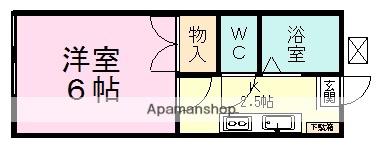 レジデンス高木(1K/1階)の間取り写真