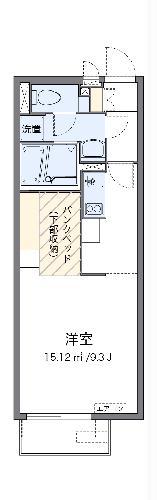 ミランダプリエ(ワンルーム/1階)の間取り写真
