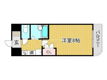 アイランド小野山(1K/7階)の間取り写真