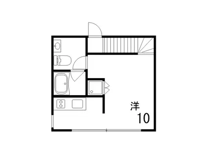 レグルス甲南山手(1K/1階)の間取り写真