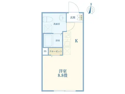 TERRASA OYAMA(ワンルーム/3階)の間取り写真