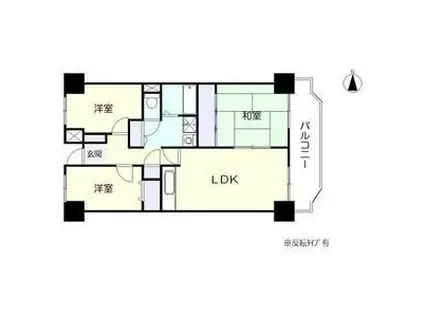 プレスト・コート壱番館(3LDK/9階)の間取り写真