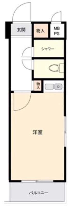 イクス新小岩(ワンルーム/2階)の間取り写真
