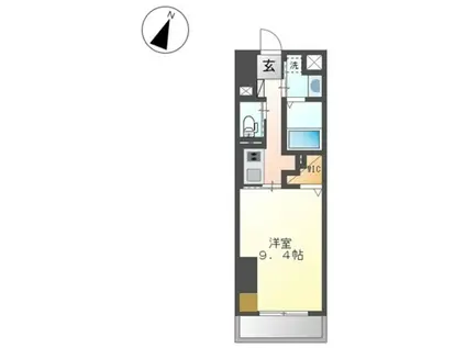 ワシンレジデンス(1K/5階)の間取り写真