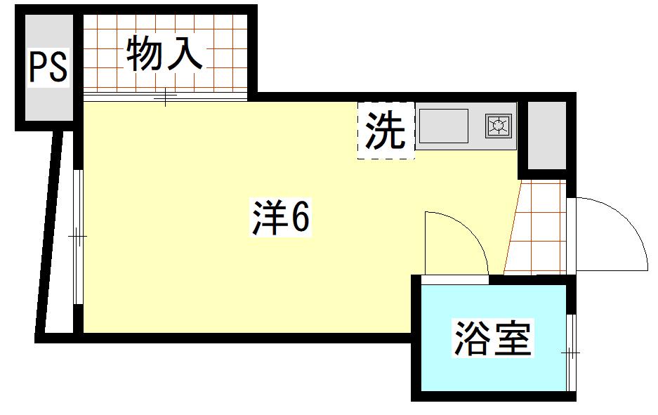 COKULAS八幡(ワンルーム/5階)の間取り写真