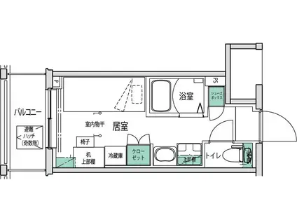 キャンパスヴィレッジ溝の口(ワンルーム/5階)の間取り写真