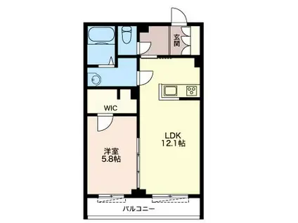 都電荒川線 梶原駅 徒歩3分 4階建 築9年(1LDK/1階)の間取り写真