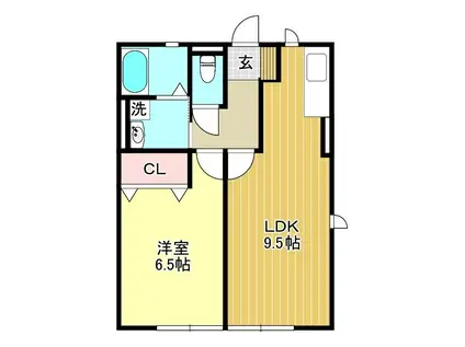 レスポワール(1LDK/1階)の間取り写真