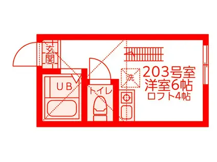 ALEX保土ヶ谷(ワンルーム/2階)の間取り写真