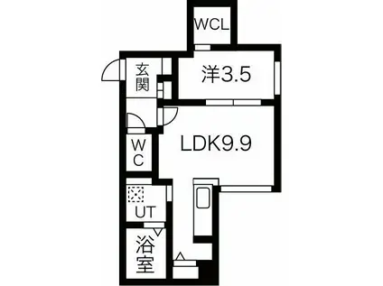 LIISA SOUEN(1LDK/3階)の間取り写真