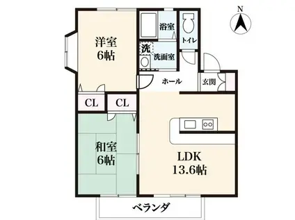 MEITAIII(2LDK/2階)の間取り写真