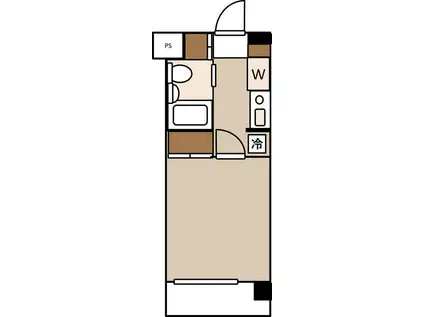 ロイヤルパレス川崎本町(1K/6階)の間取り写真