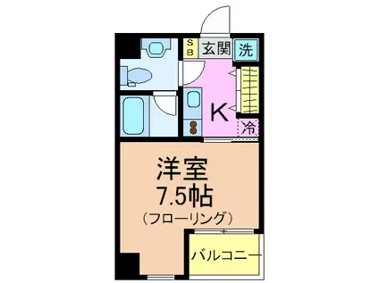 LIANGE兵庫本町(1K/9階)の間取り写真