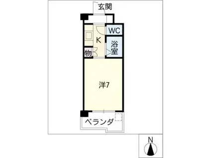 前山フレーデンハウス(1K/2階)の間取り写真