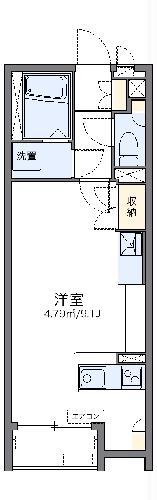 レオネクストパレフルール(ワンルーム/2階)の間取り写真