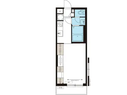 リブリ・ウィスタリア(1K/3階)の間取り写真