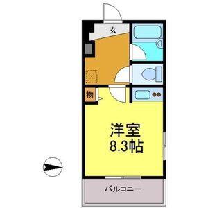 クラージュ474(ワンルーム/3階)の間取り写真