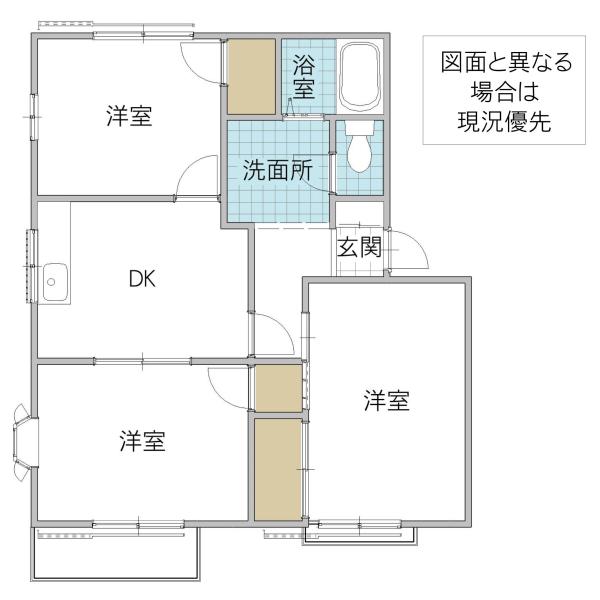 フレグランスマキ(3DK/2階)の間取り写真