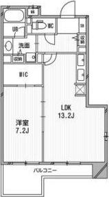 BRAVI南堀江(1LDK/6階)の間取り写真
