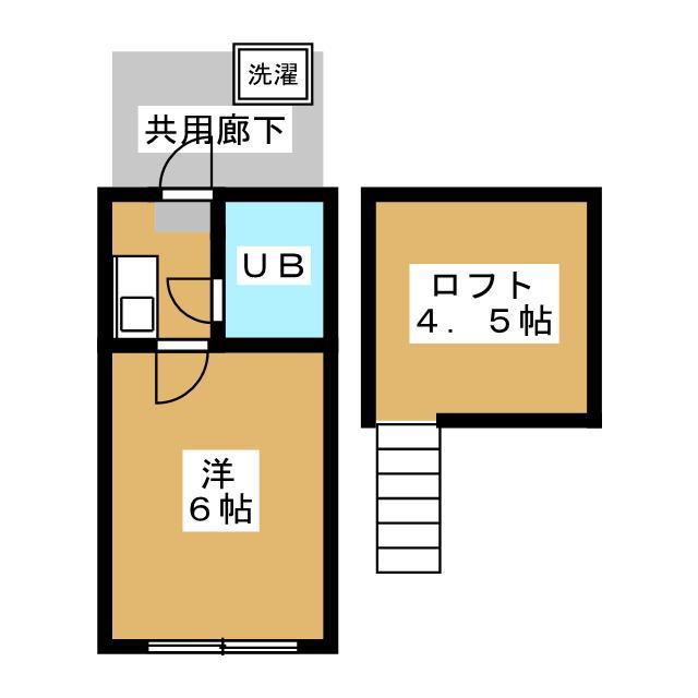 ハイムヴィエラ(1K/1階)の間取り写真