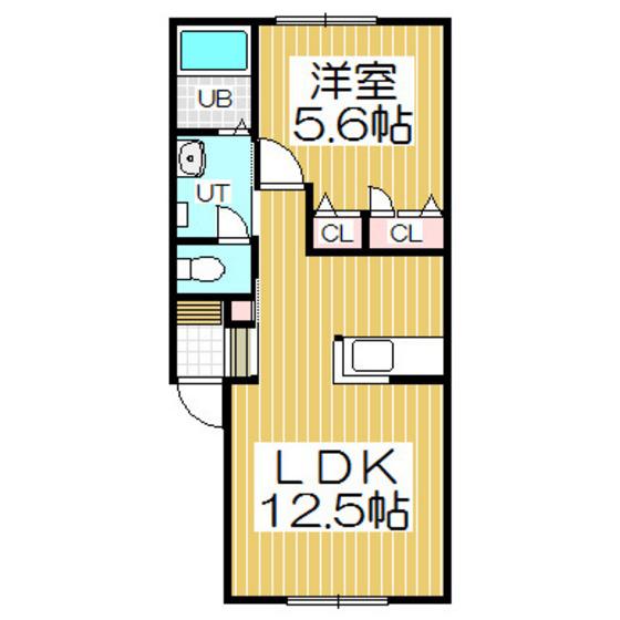 グランラヴィーヌ栄町(1LDK/1階)の間取り写真
