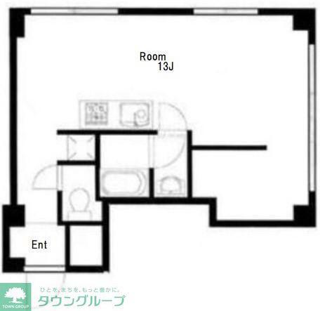 エムキューブ(ワンルーム/2階)の間取り写真