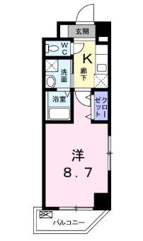 サンフォニア新宿(1K/3階)の間取り写真