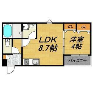 LECOCON四日市I(1LDK/1階)の間取り写真