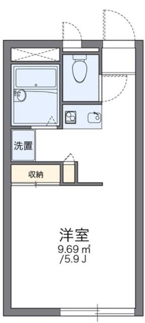 レオパレスETERNAL(ワンルーム/1階)の間取り写真