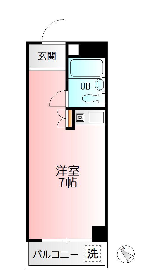 イーリス新川町(ワンルーム/3階)の間取り写真