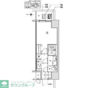S-RESIDENCE志賀本通DEARLY(1K/15階)の間取り写真