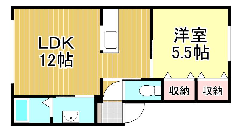 パナセアIII(1LDK/1階)の間取り写真